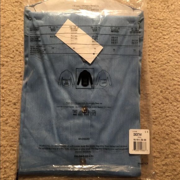 CalvinKlein Tech-stretch slim-fit dress-shirt Blue - Picture 5 of 8